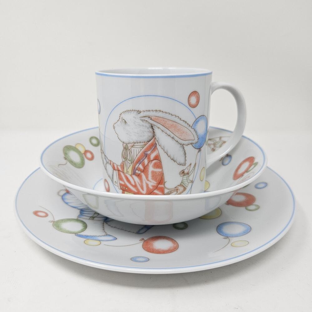 Sigma Tastesetter Puppy Is A Rabbit Last Elegant Bear Dennis Kyte Plate Cup Bowl